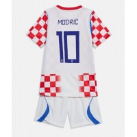 Stroje piłkarskie Chorwacja Luka Modric #10 Koszulka Podstawowej dla dzieci MŚ 2026 Krótki Rękaw (+ szorty)